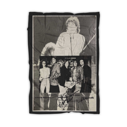 The Kinks A Signed Concert Programme Blanket