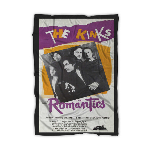 The Kinks And The Romantics Original Concert Blanket