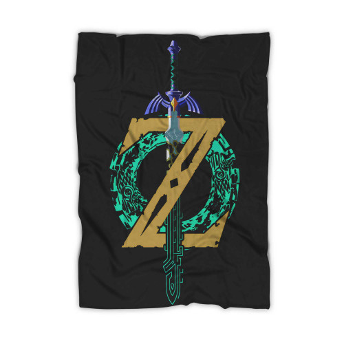 The Legend Of Zelda Tears Of The Kingdom Logo Blanket