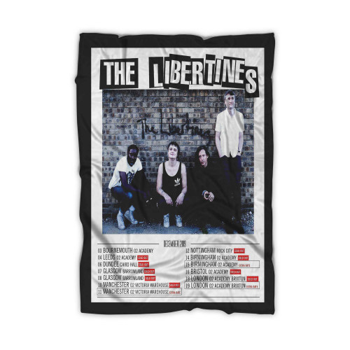 The Libertines 2019 Uk Concert Tour Poster Blanket