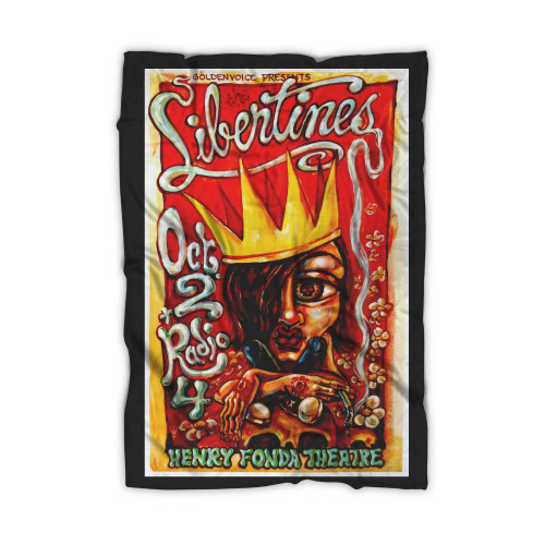 The Libertines Concert Poster 2004 Los Angeles Blanket