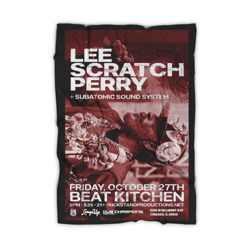 The Super Ape Returns To Conquer Tour With Lee Scratch Perry Poster Blanket
