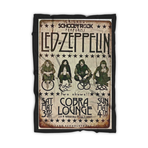 Tin Sign Led Zeppelin Chicago Concert Blanket