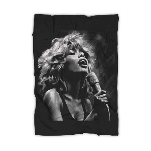 Tina Turner Grandma Vintage Blanket