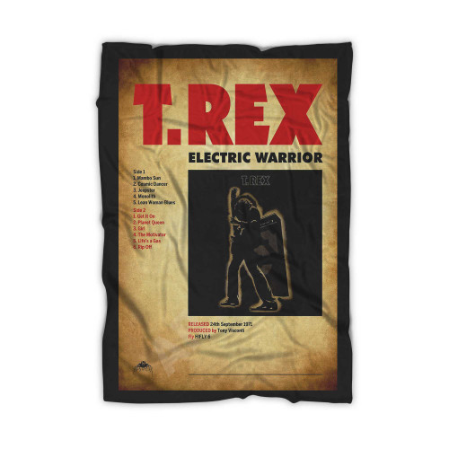 Trex Marc Bolan Electric Warrior Album Poster Blanket