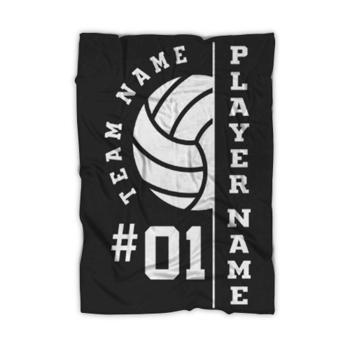 Volleyball Team Game Day Personalized Team Blanket