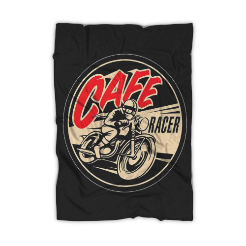 Cafe Racer Bike Motorcycle Race 1 Blanket