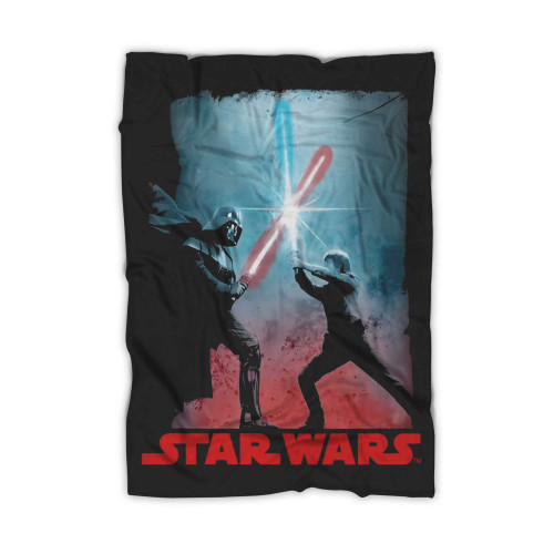 Darth Vader Luke Skywalker Battle 1 Blanket