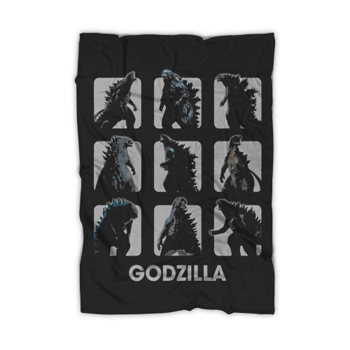 Godzilla Moods Box Up Funny 1 Blanket