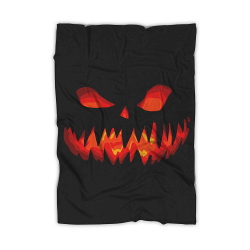 Halloween Pumpkin Face 1 Blanket