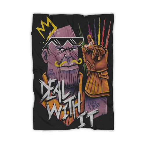 Infinity Thanos Deal With It 1 Blanket