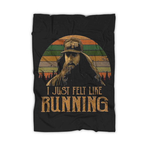 Retro Forrest Gump I Just Felt 1 Blanket