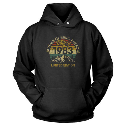 40 Years Of Being Awesome Tee 40Th Birthday Vintage 1983 Hoodie