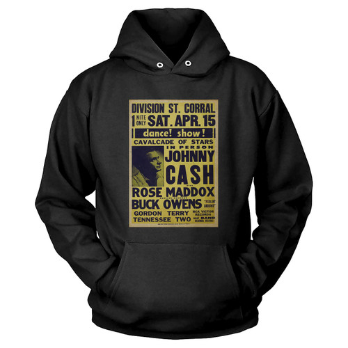 A Johnny Cash Division St Corral Concert 1961 Hoodie