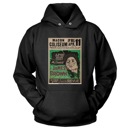 James Brown 1969 Macon Ga Jumbo Globe Concert Hoodie