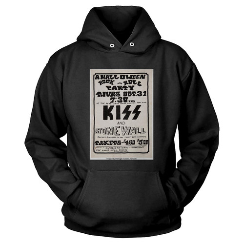 Kiss 1974 Halloween Rock And Roll Party Concert Hoodie