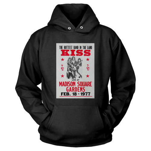 Kiss 1977 Madison Square Garden Reproduction Cardboard Concert Hoodie