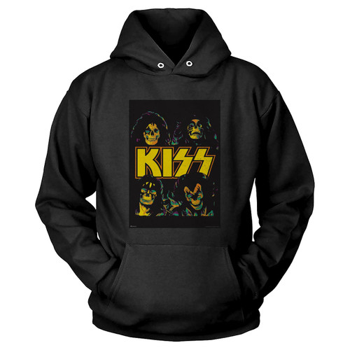 Kiss Band Merchandise Skulls Skeletons Merch Heavy Metal Music Retro Vintage 70S Kiss Hoodie