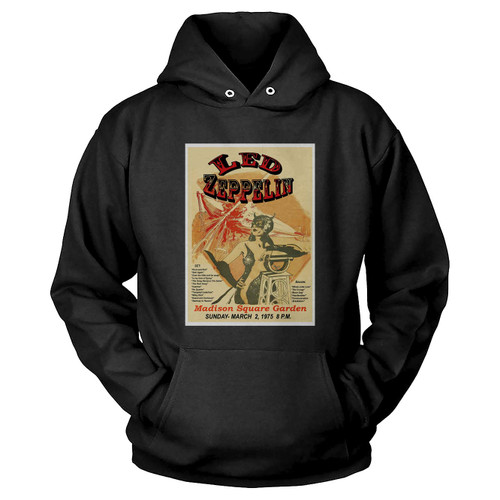 Led Zeppelin At Madison Square Garden Concert 1975 Hoodie