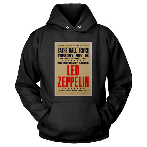 Led Zeppelin In Concert At Ipswich 0678 The Vintage Music Shop Hoodie