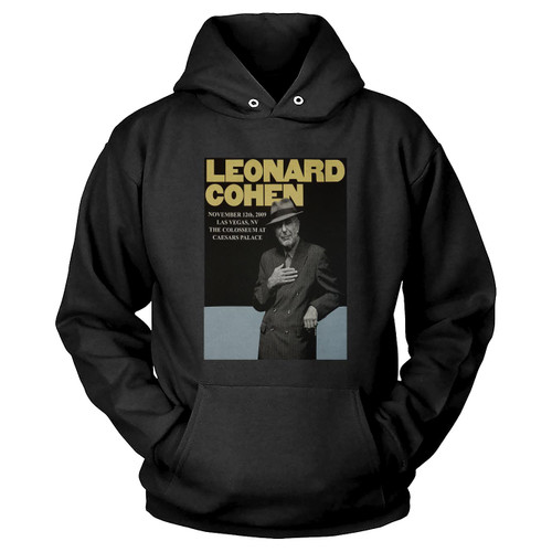 Leonard Cohen Concert Poster Hoodie