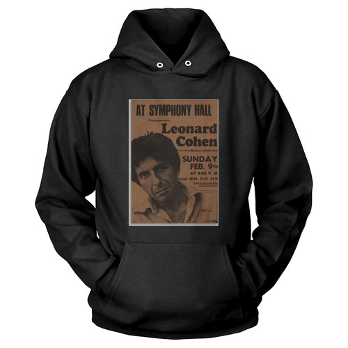 Leonard Cohen Concert Vintage Music Vintage Poster Hoodie