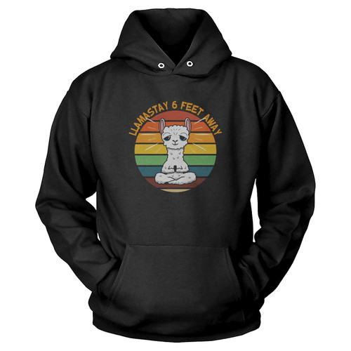 Llamastay 6 Feet Away Hoodie