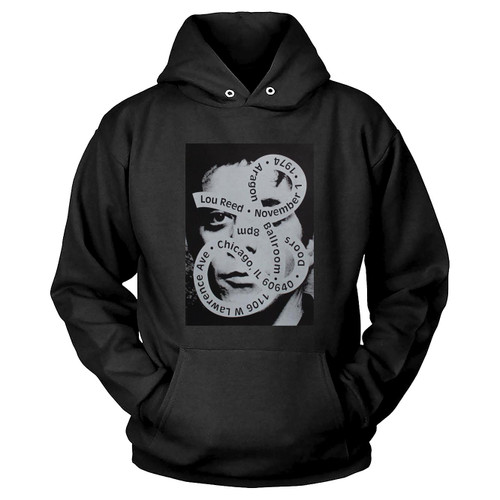 Lou Reed 1974 Fictional Concert Poster Hoodie