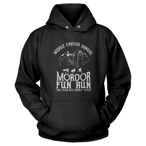 Middle Earth'S Annual Mordor Fun Run One Does Simply Not Walk Hoodie