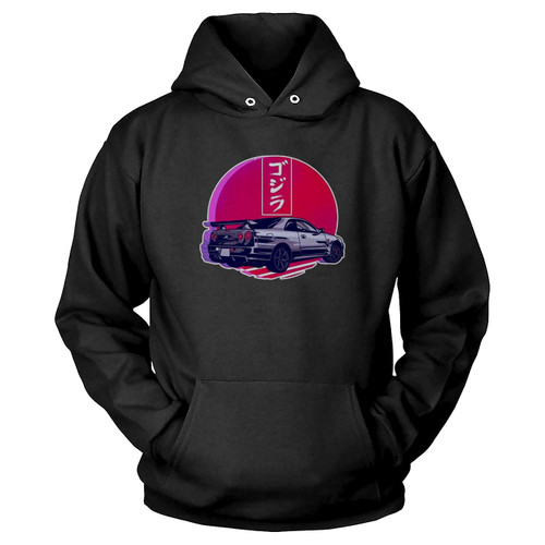 Nissan Skyline Gtr R34 Gojira Sunset Hoodie