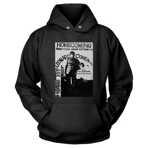 The 1970 Leonard Cohen University Of Wisconsinmadison Concert The Antiwar Movement Joe Way Hoodie