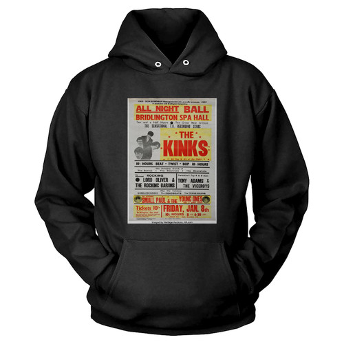 The Kinks 1965 All Day And All Of The Night British Concert Hoodie