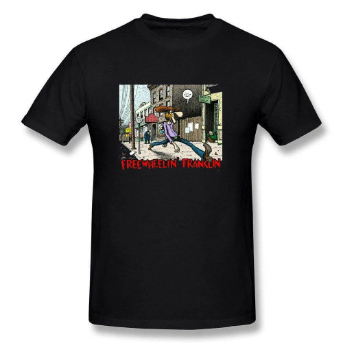 Fabulous Furry Freak Brothers Freewheelin Franklin Art Man's T-Shirt Tee