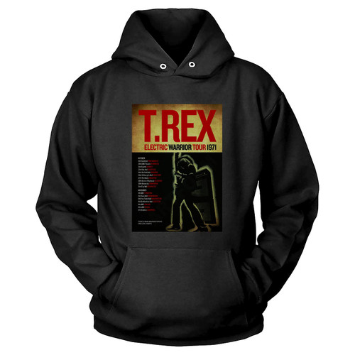 Trex Marc Bolan Reimagined Electric Warrior 1971 Tour Poster Hoodie