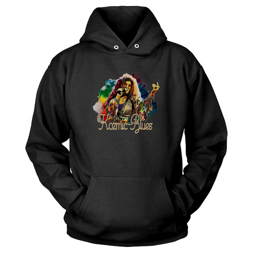 Watercolor Janis Joplin Kozmic Blues Vintage Hoodie