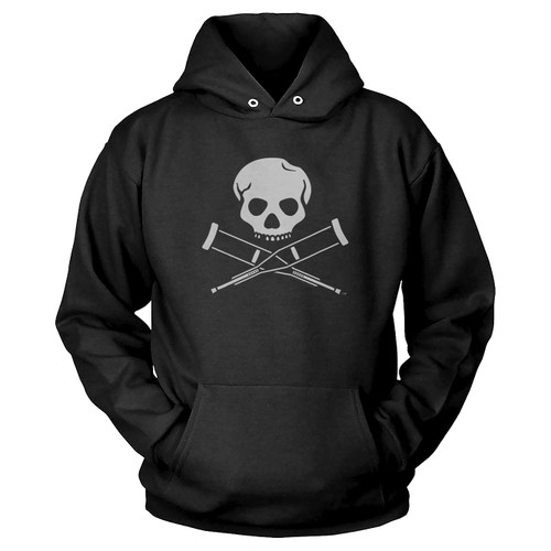 Mtv Jackass Skull And Crutches Logo 1 Hoodie