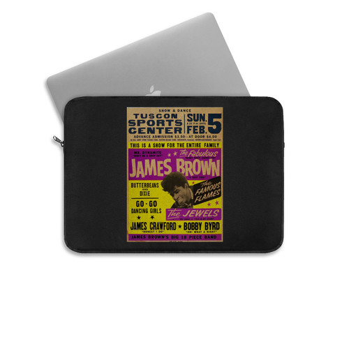 1967 James Brown Concert Style New Metal Sign Tucson Arizona Laptop Sleeve