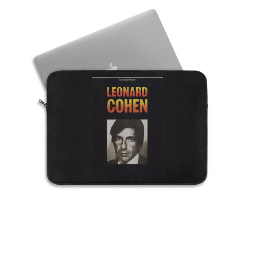 1974 Leonard Cohen Tour Program Doubles Down On Cover Art Poster Laptop Sleeve