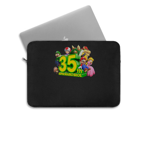 35Th Super Mario Bros Anniversary Laptop Sleeve