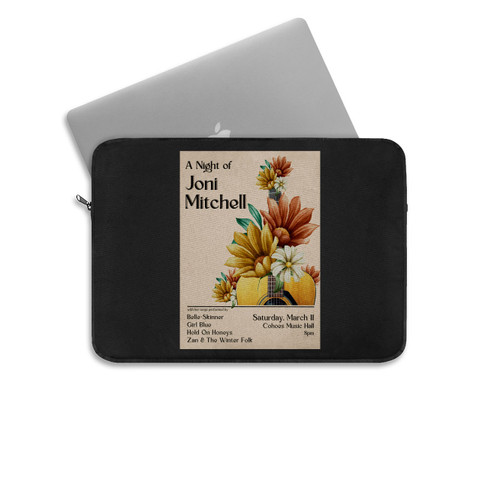 A Night Of Joni Mitchell Zan The Winter Folk Girl Blue Hold On Honeys And Belleskinner Laptop Sleeve
