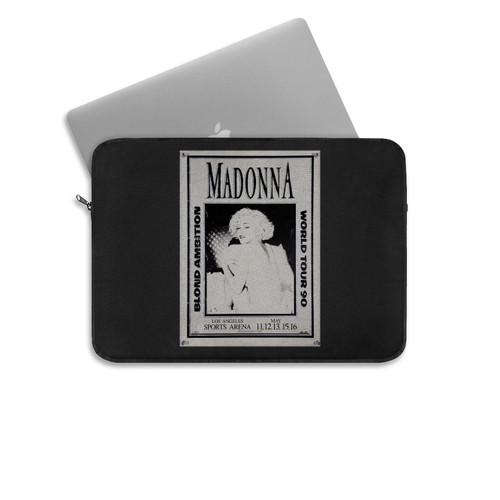 Authentic Vintage Poster Madonna Blond Ambition Tour Laptop Sleeve