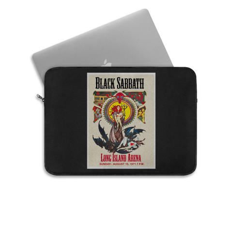 Black Sabbath At Long Island Arena Concert 1971 Laptop Sleeve