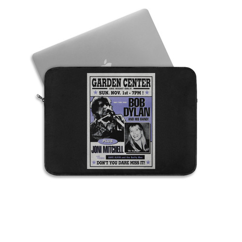 Bob Dylan Joni Mitchell Original 1998 Concert Laptop Sleeve