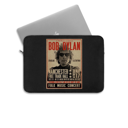 Bob Dylan Manchester Concert Poster Laptop Sleeve