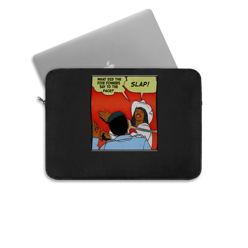 Dave Chappelle Slap Comic Meme Vintage Laptop Sleeve