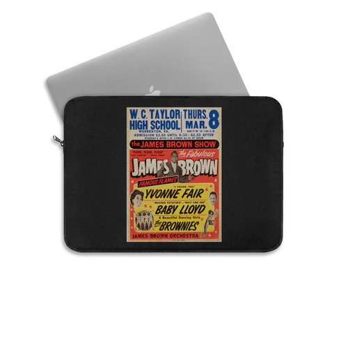 Exceptional The Fabulous James Brown Famous Flames 1962 Concert Laptop Sleeve
