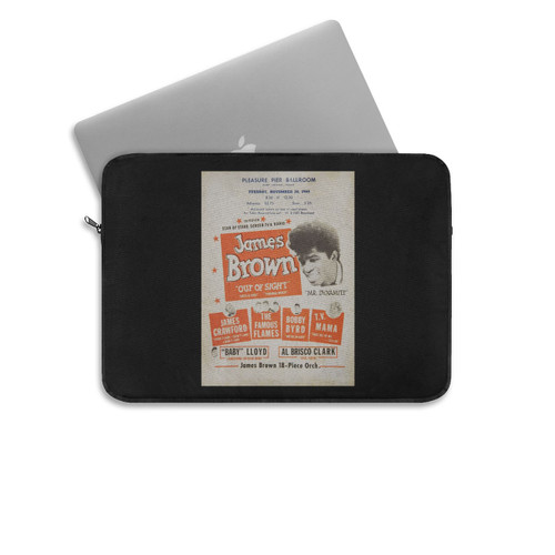 James Brown 1965 Concert Handbill Laptop Sleeve