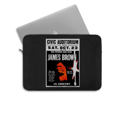 James Brown Double Size 1971 Boxingstyle Concert Laptop Sleeve