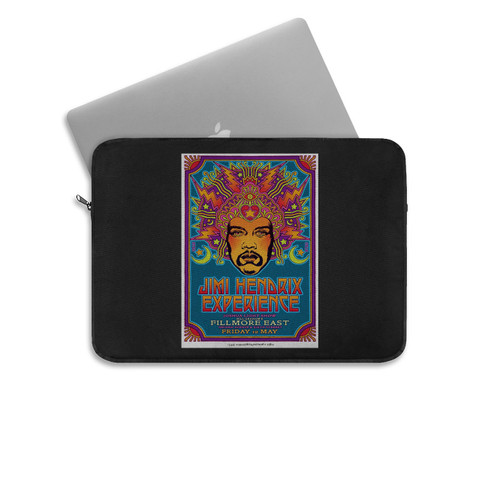 Jimi Hendrix Concert S Psychedelic Music Concert S Laptop Sleeve