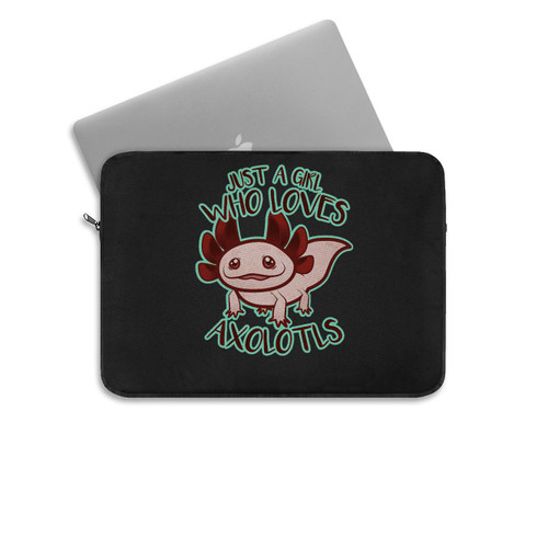 Just A Girl Who Loves Axolotls Youth Laptop Sleeve